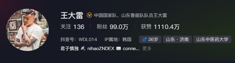  事出突然？泰山賽前幾小時亞冠退賽，王大雷社媒IP還顯示在韓國