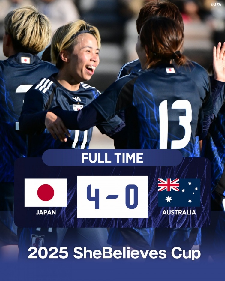  熱身賽日本女足4-0澳大利亞女足，田中美南2射1傳&長(zhǎng)谷川唯任隊(duì)長(zhǎng)