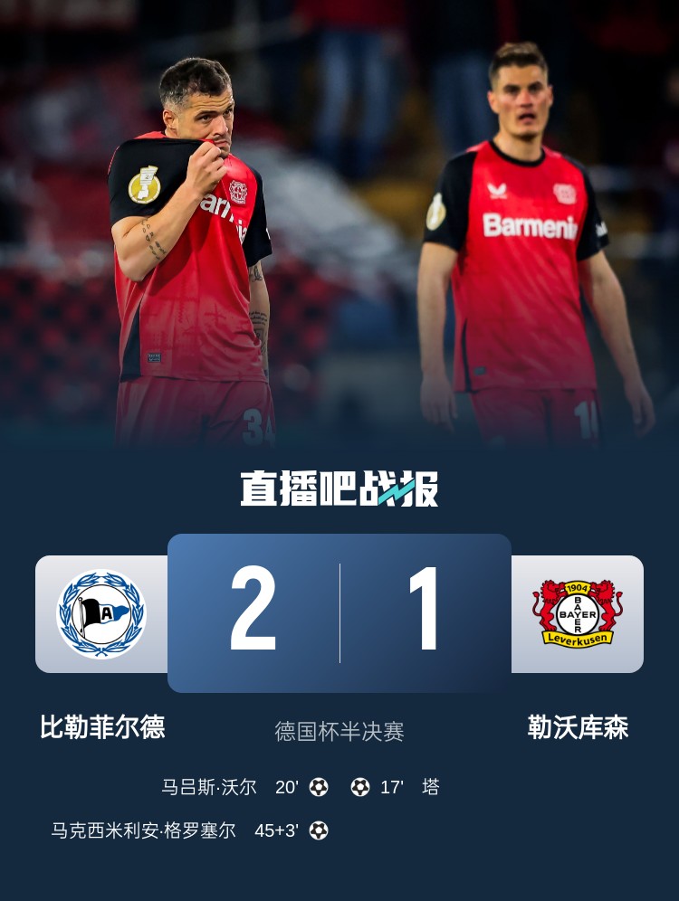  比勒菲爾德是史上第4支晉級(jí)德國(guó)杯決賽的德丙球隊(duì)，此前3隊(duì)未奪冠